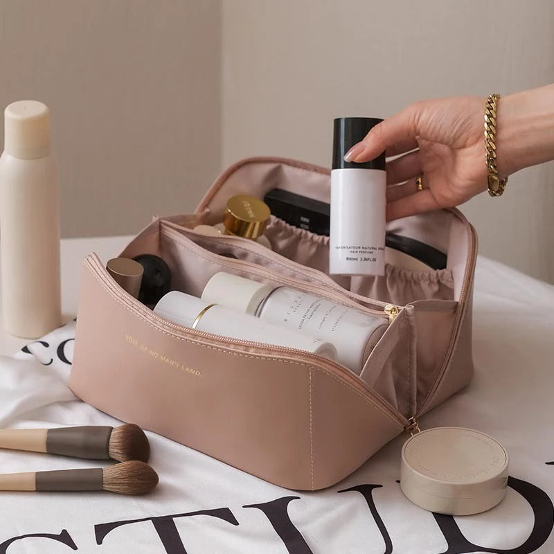 Trousse de maquillage portable de voyage pour femmes CosmeTravel™